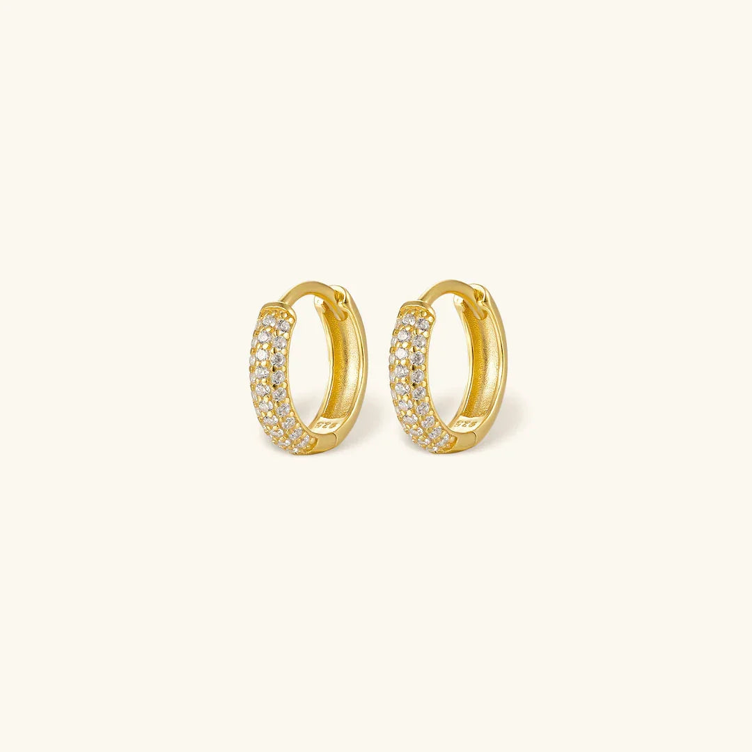 Amalia Pavé Hoop Earrings