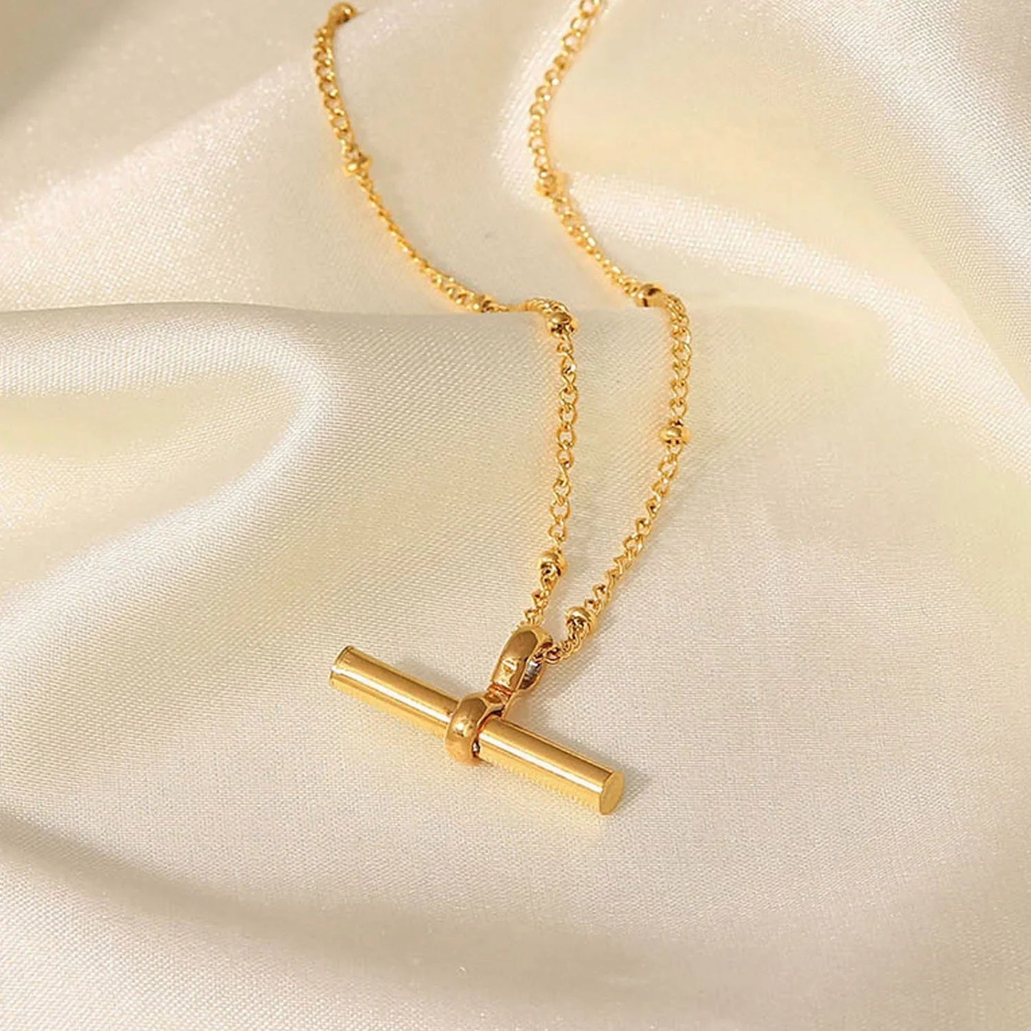 Elisabetta Bar Gold Anklet