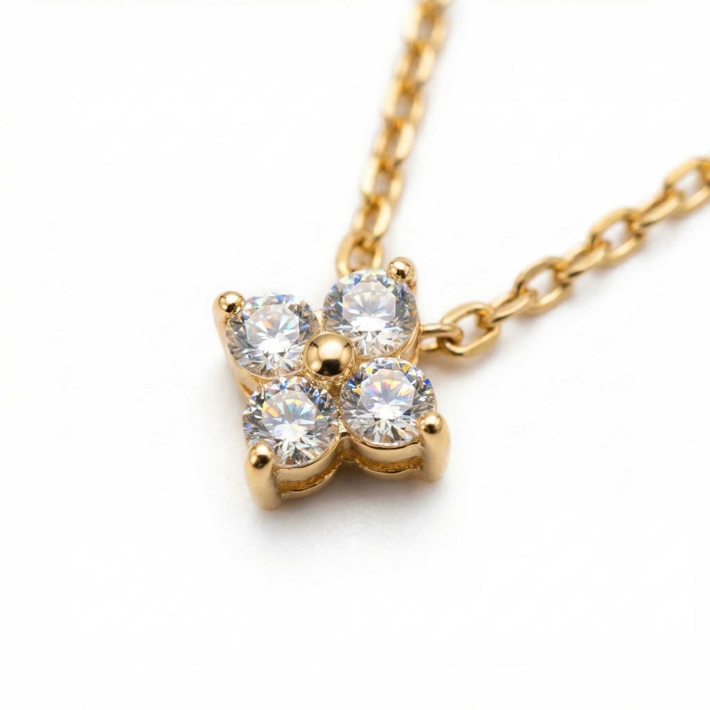 Georgina Crystal Flower Necklace