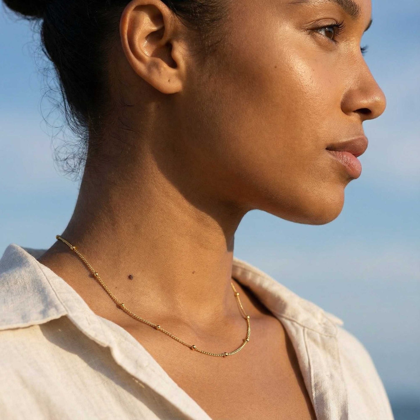 Beatrice Beaded Chain Necklace