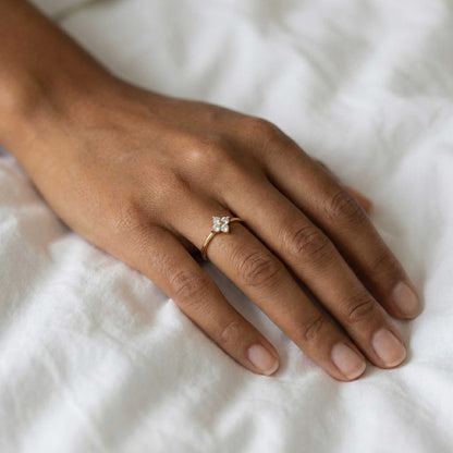 Matilda Crystal Flower Ring