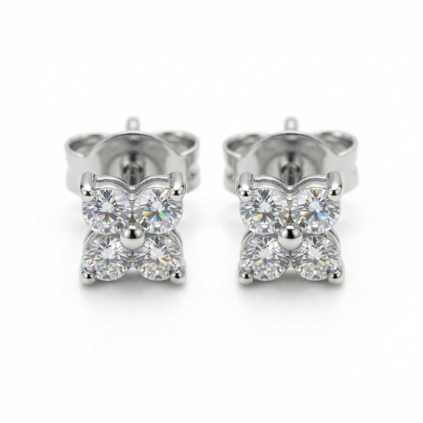 Camilla Crystal Flower Stud Earrings