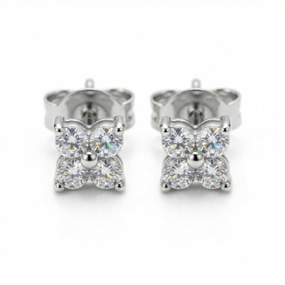Camilla Crystal Flower Stud Earrings