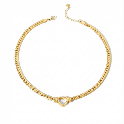 Alexandra Heart Choker Necklace