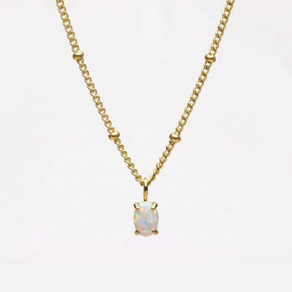 Elara Opal Pendant Necklace