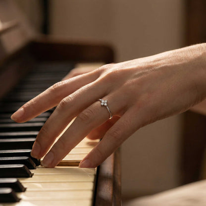 Matilda Crystal Flower Ring