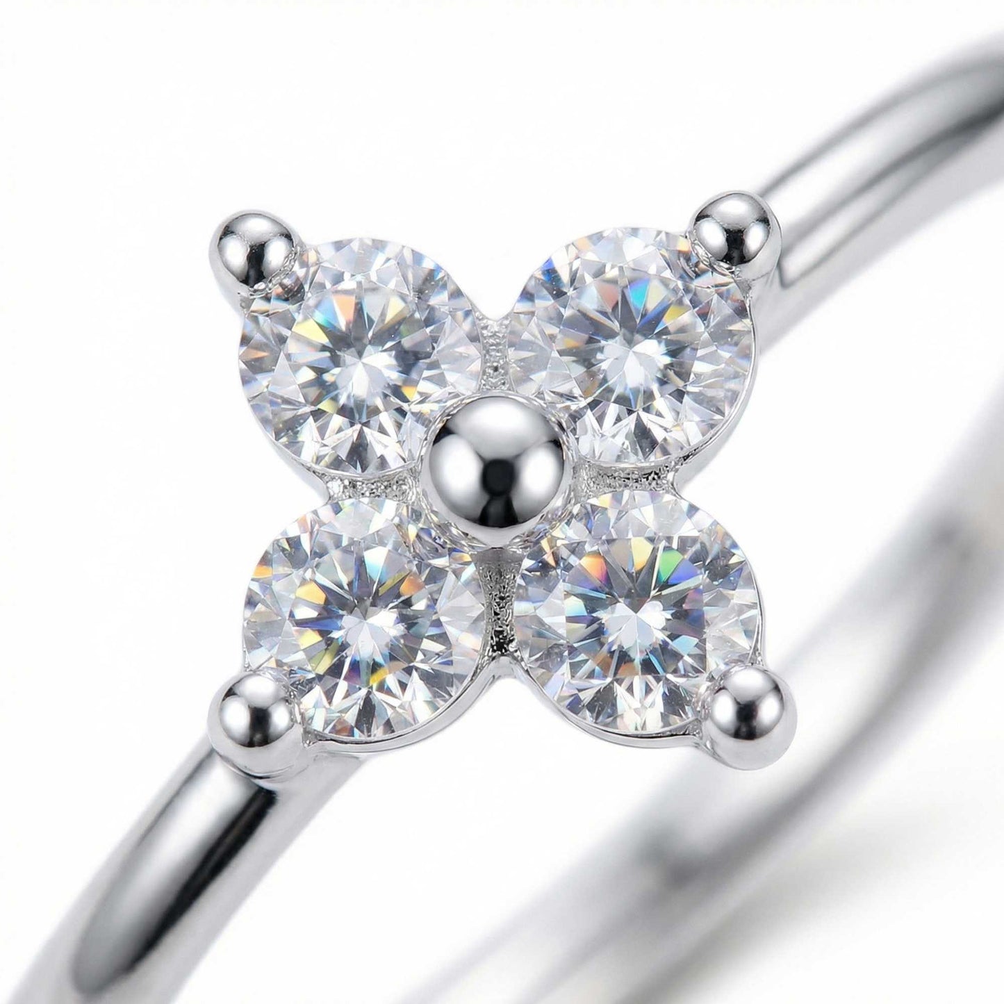 Matilda Crystal Flower Ring