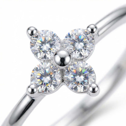 Matilda Crystal Flower Ring