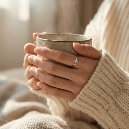 Matilda Crystal Flower Ring