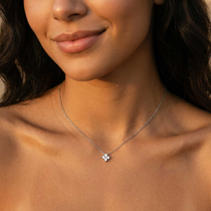 Georgina Crystal Flower Necklace