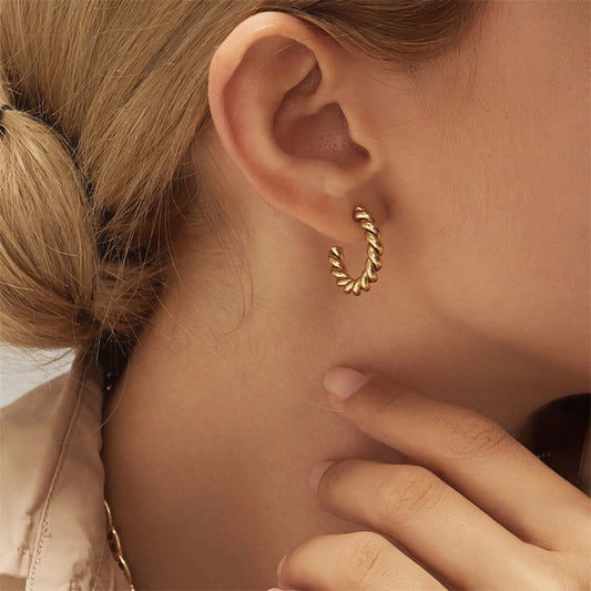 Sophie Twisted Hoop Earrings