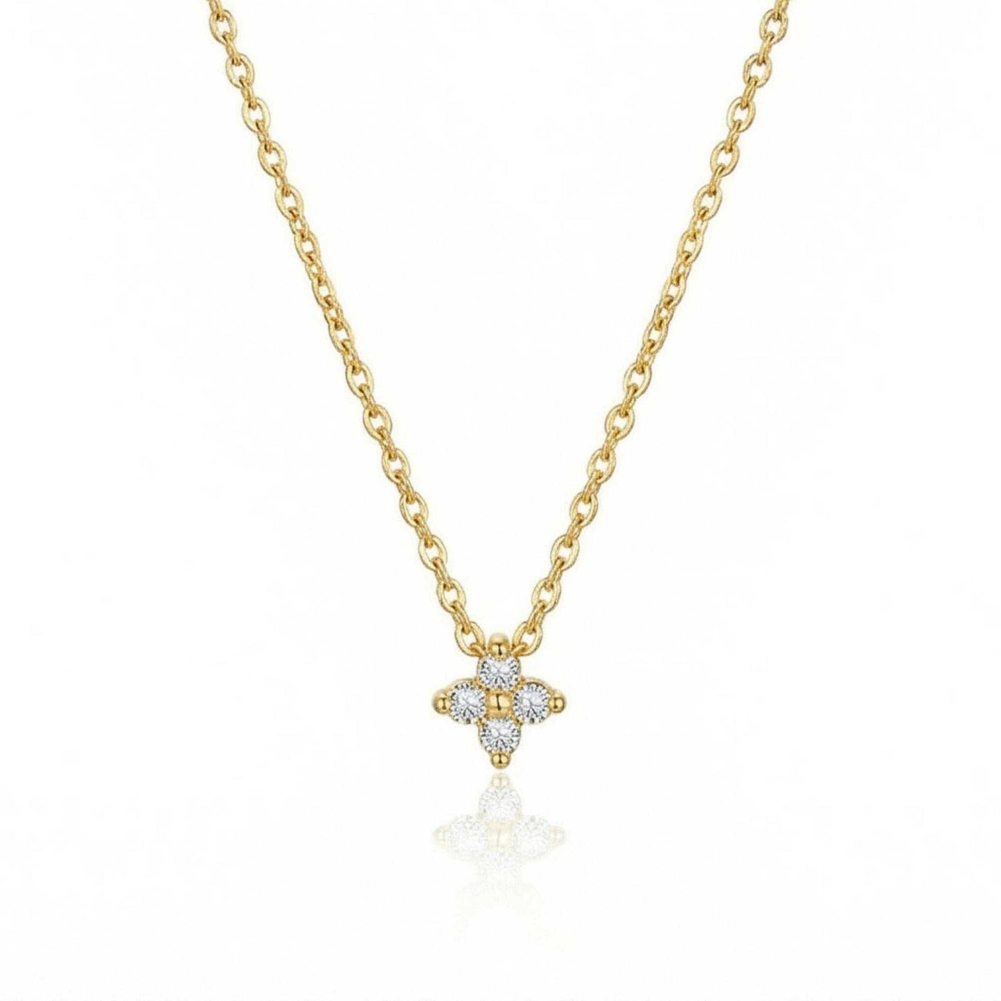Georgina Crystal Flower Necklace