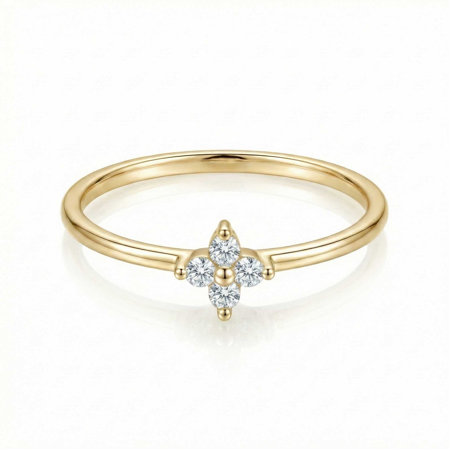 Matilda Crystal Flower Ring
