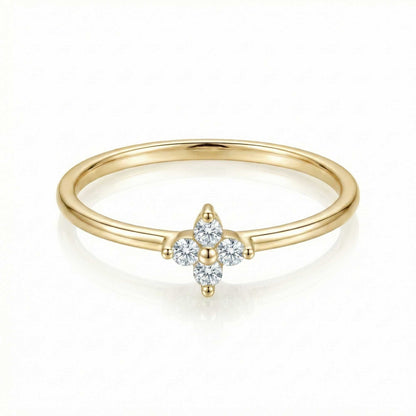 Matilda Crystal Flower Ring