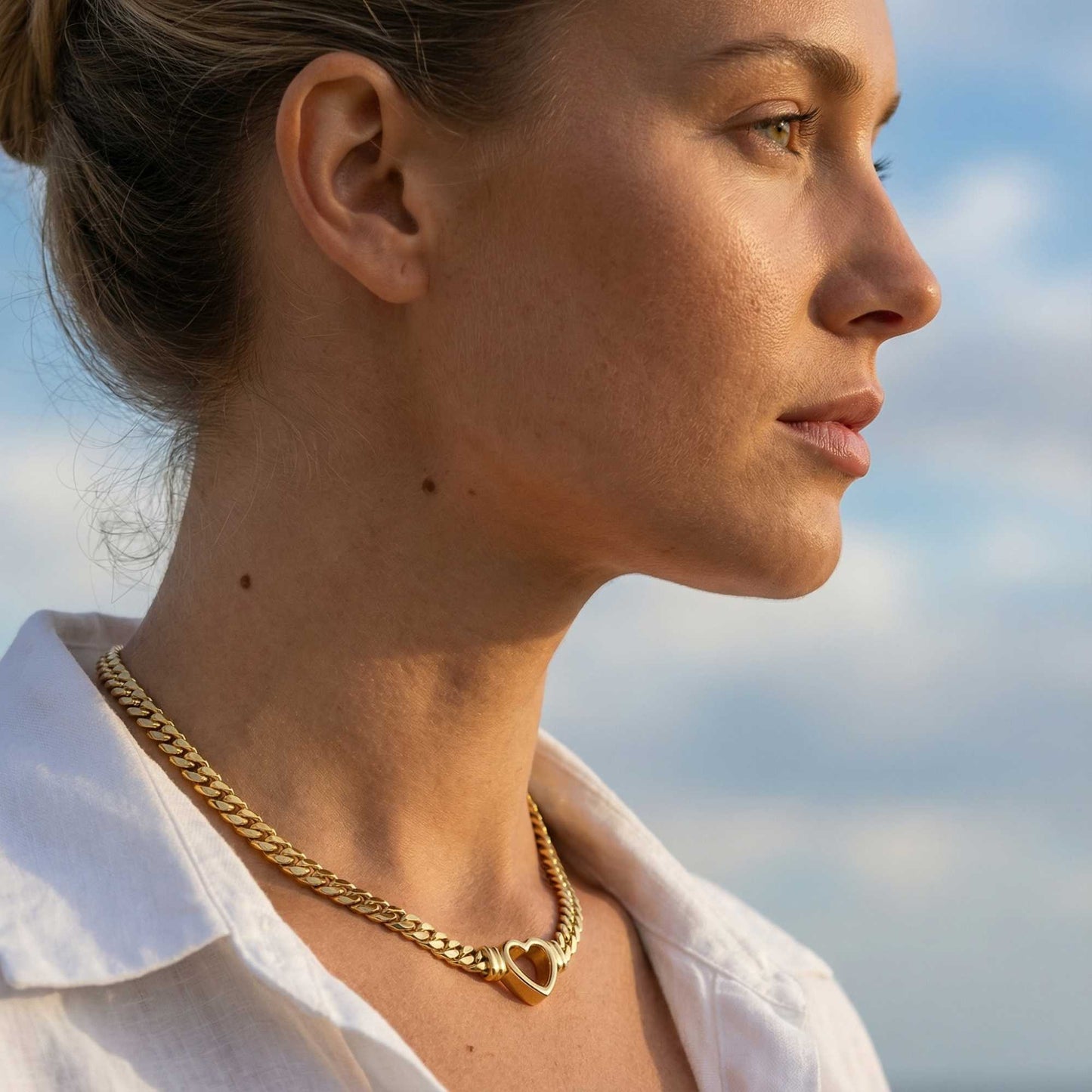 Alexandra Heart Choker Necklace