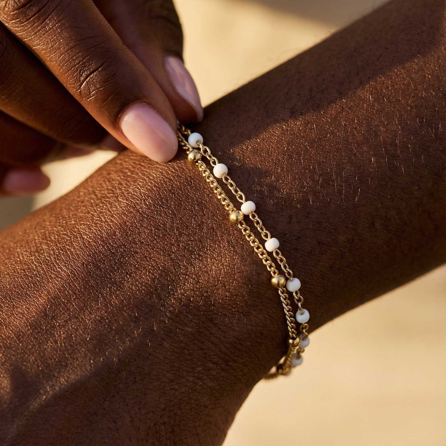 Victoria Double Beaded Bracelet
