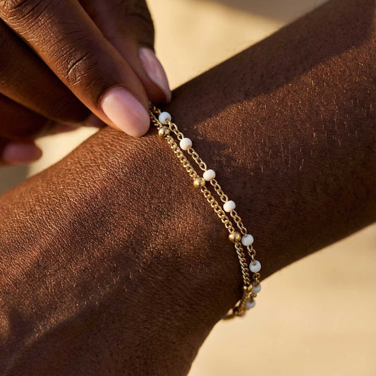 Victoria Double Beaded Bracelet