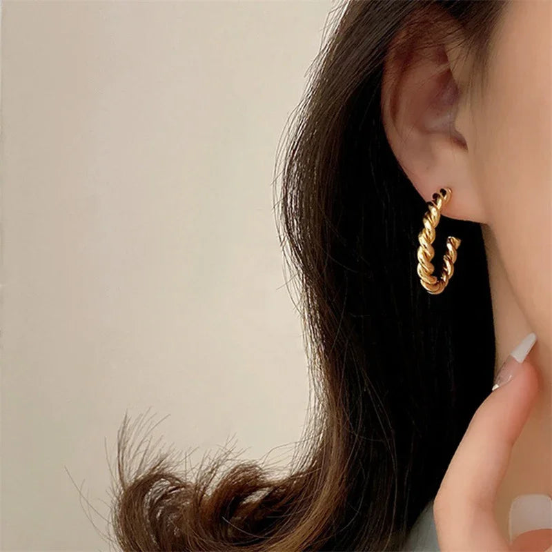 Sophie Twisted Hoop Earrings