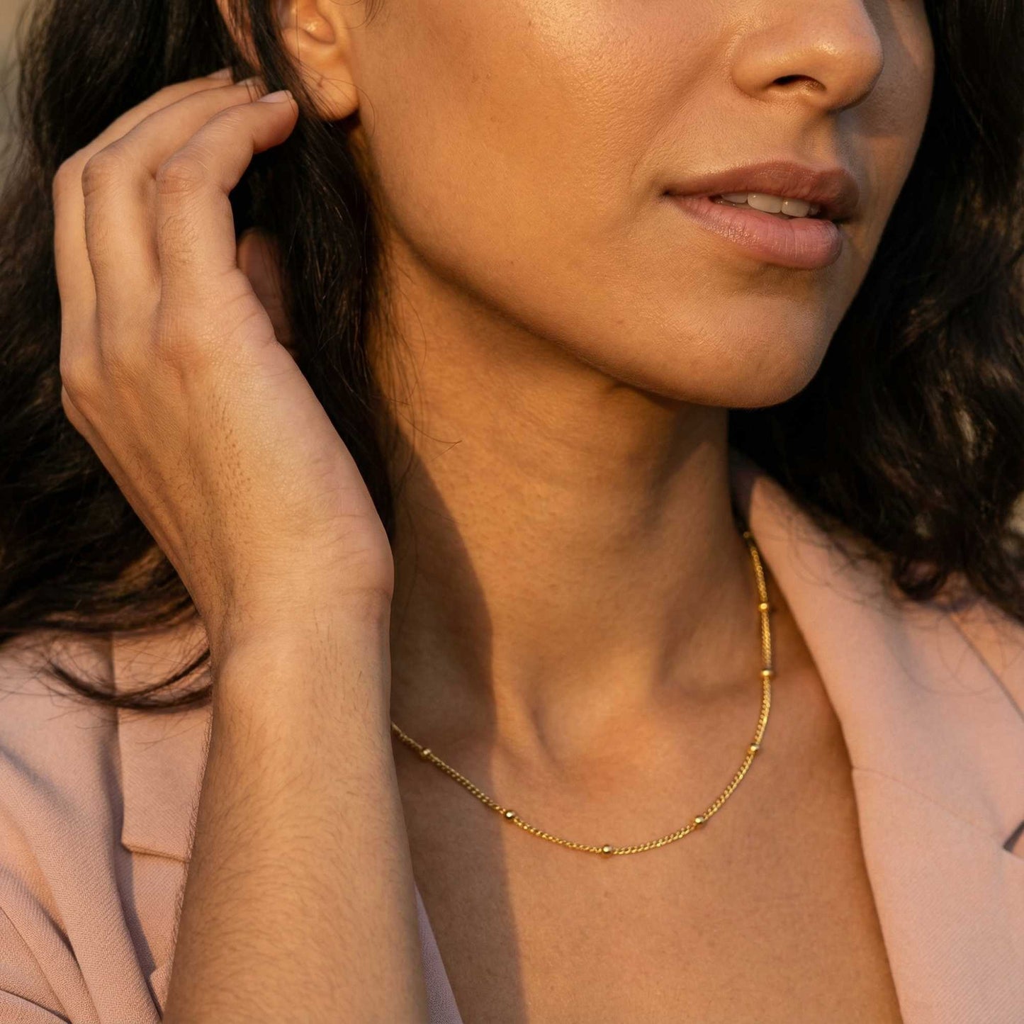 Beatrice Beaded Chain Necklace