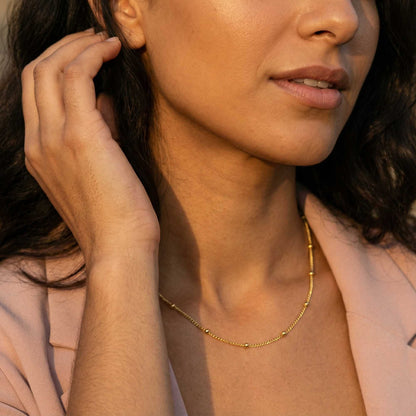Beatrice Beaded Chain Necklace