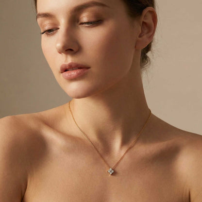 Georgina Crystal Flower Necklace