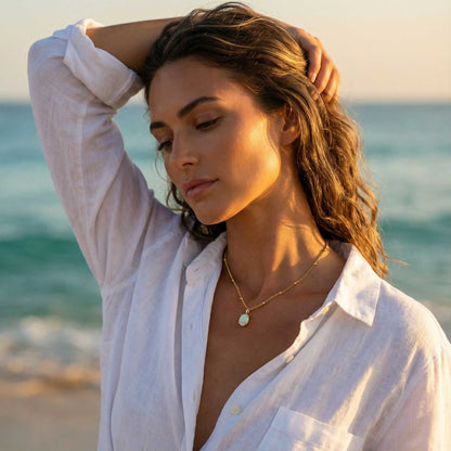 Elara Opal Pendant Necklace