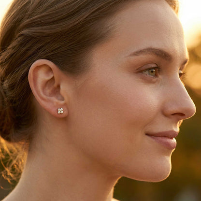 Camilla Crystal Flower Stud Earrings