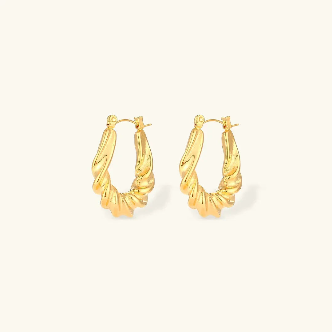 Sienna Twist Hoop Earrings