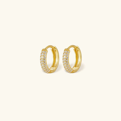 Amalia Pavé Hoop Earrings