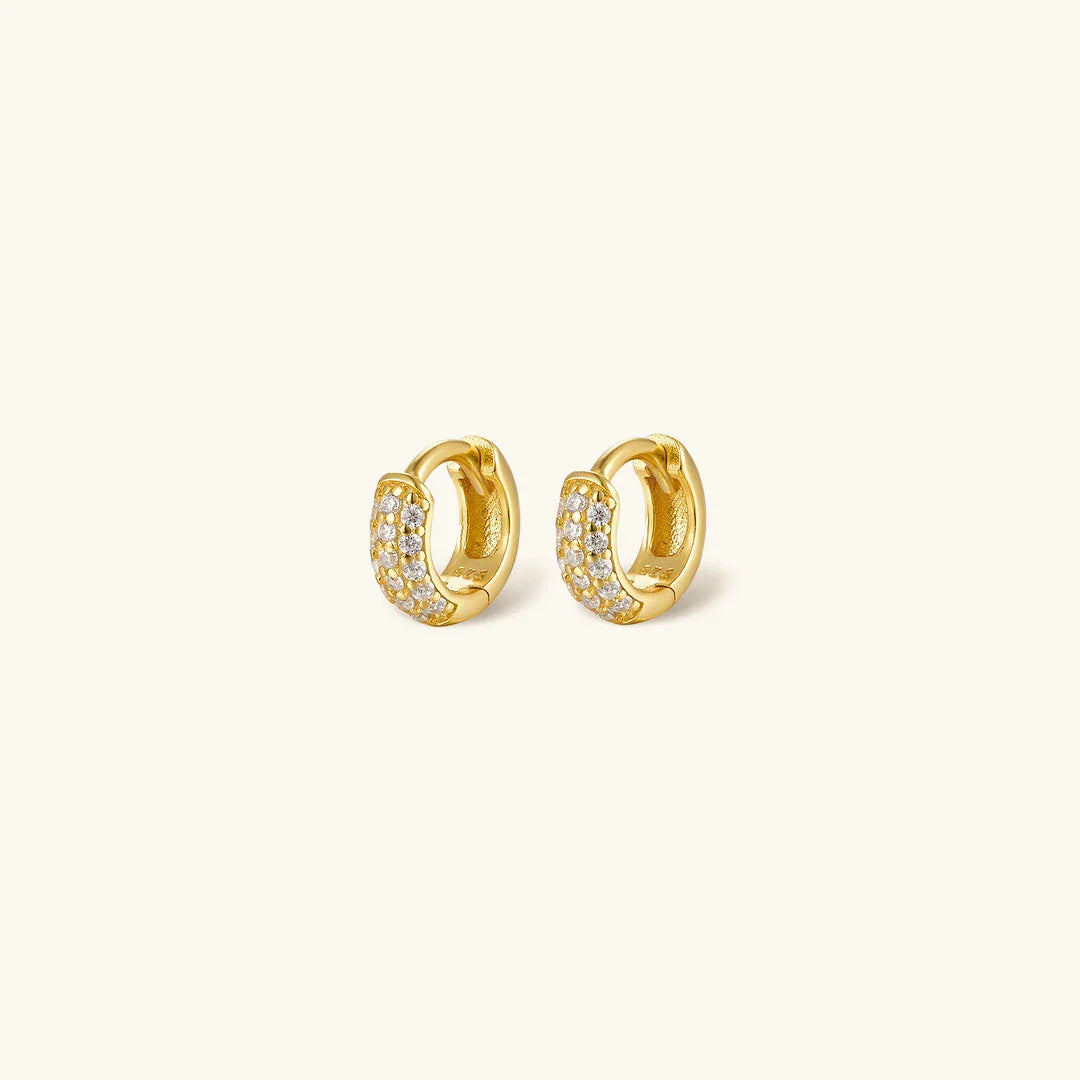 Amalia Pavé Hoop Earrings