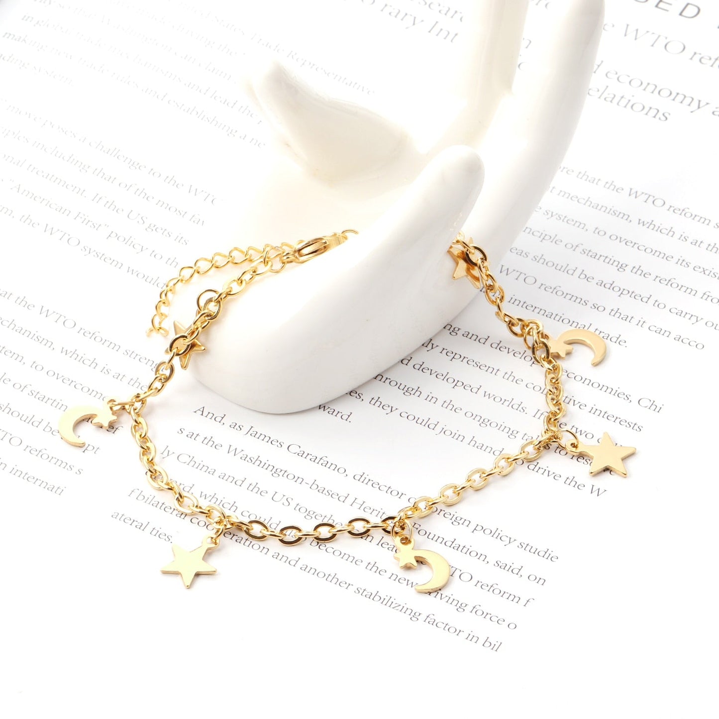 Amélie Celestial Gold Anklet