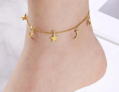 Amélie Celestial Gold Anklet
