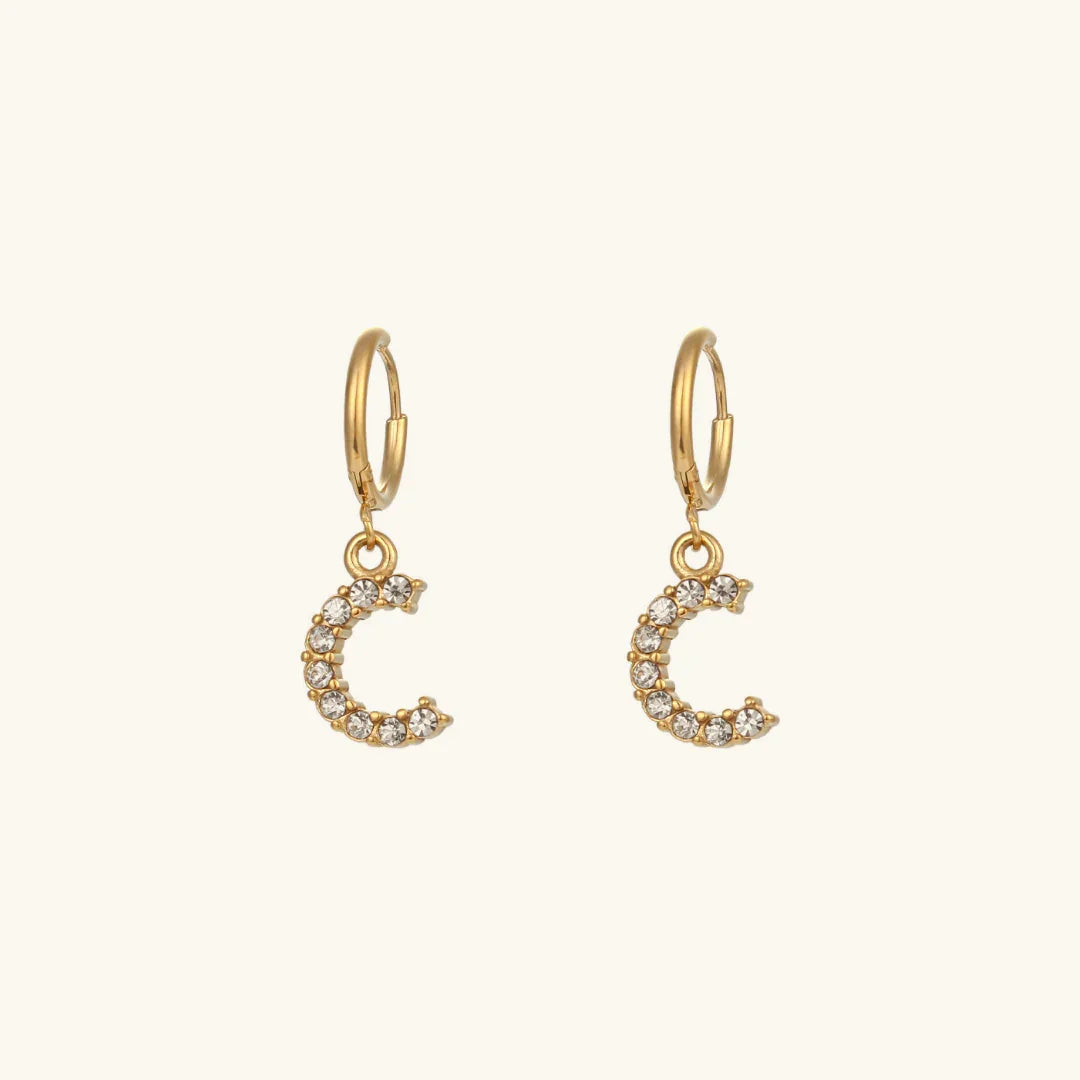 Lily Initial Drop Earrings