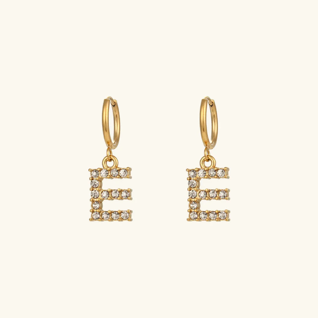 Lily Initial Drop Earrings