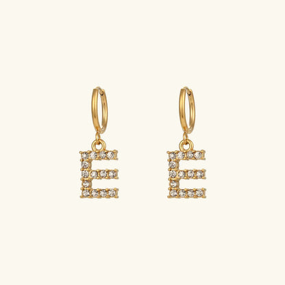 Lily Initial Drop Earrings