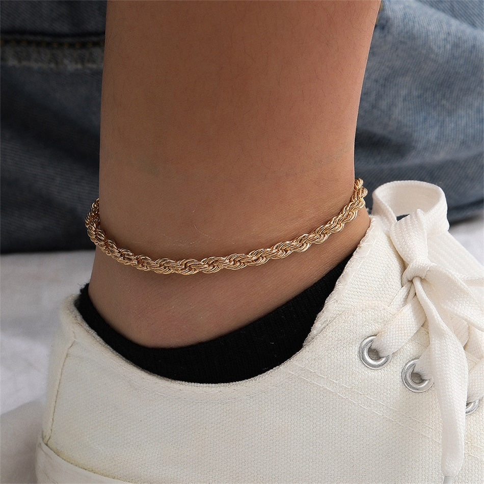 Carolina Twisted Rope Anklet