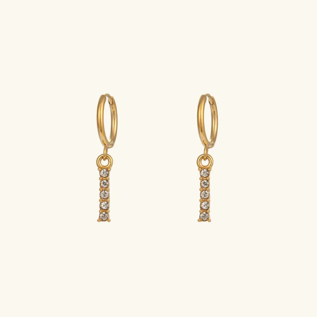 Lily Initial Drop Earrings