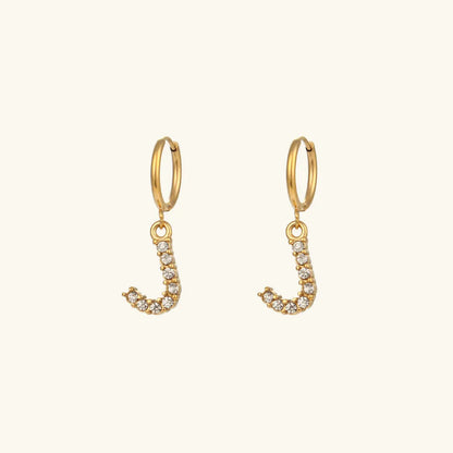 Lily Initial Drop Earrings