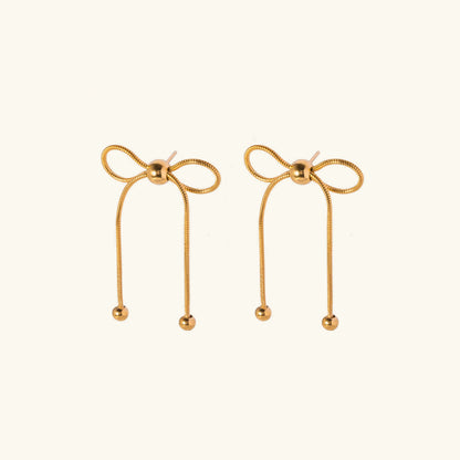 Diana Ribbon Drop Earrings