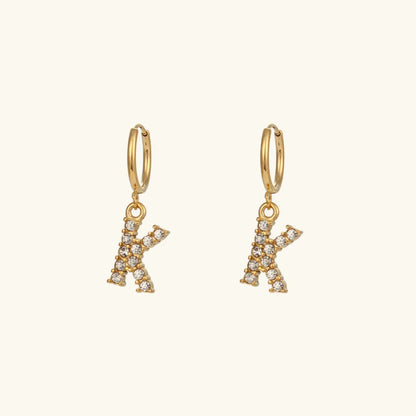 Lily Initial Drop Earrings