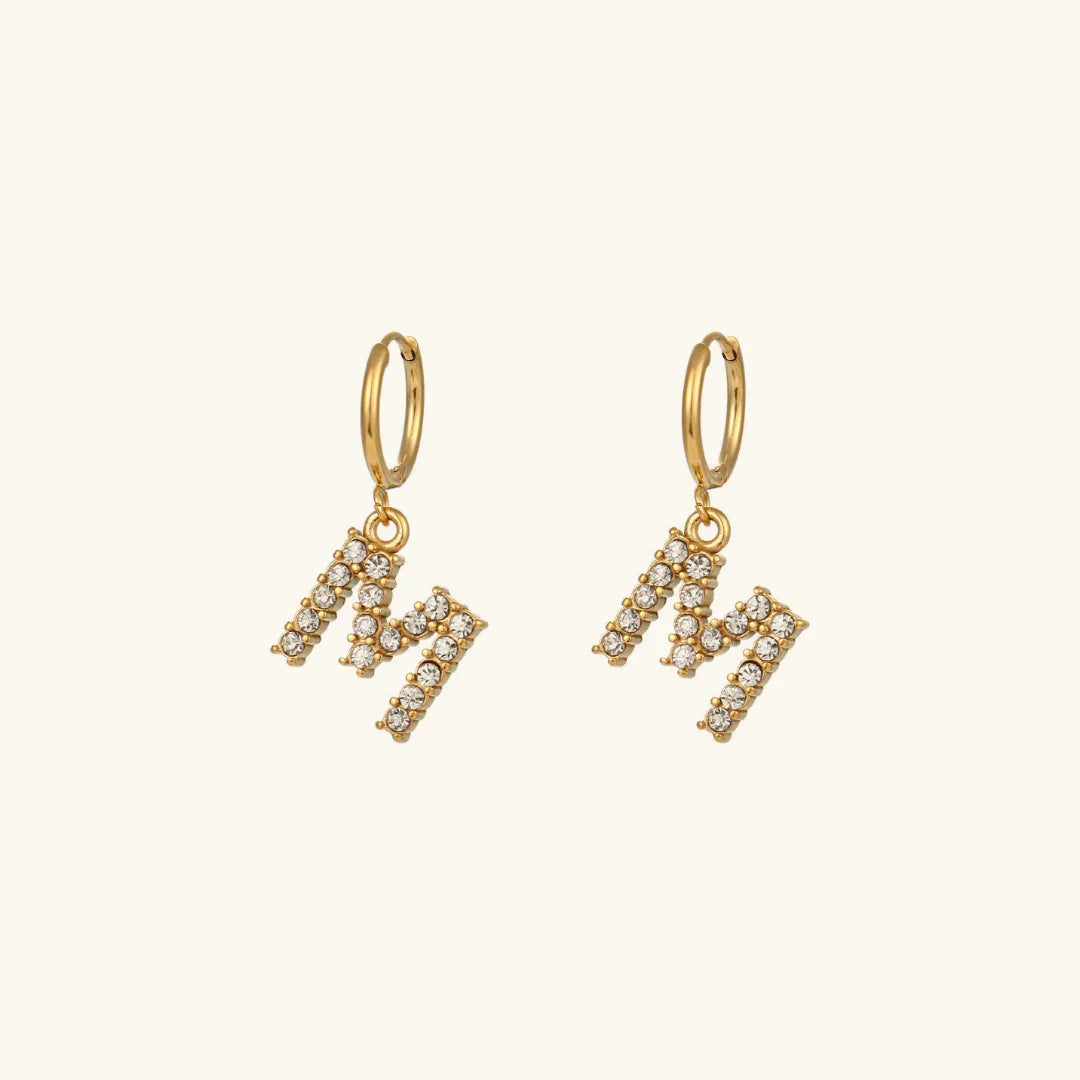 Lily Initial Drop Earrings