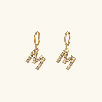 Lily Initial Drop Earrings