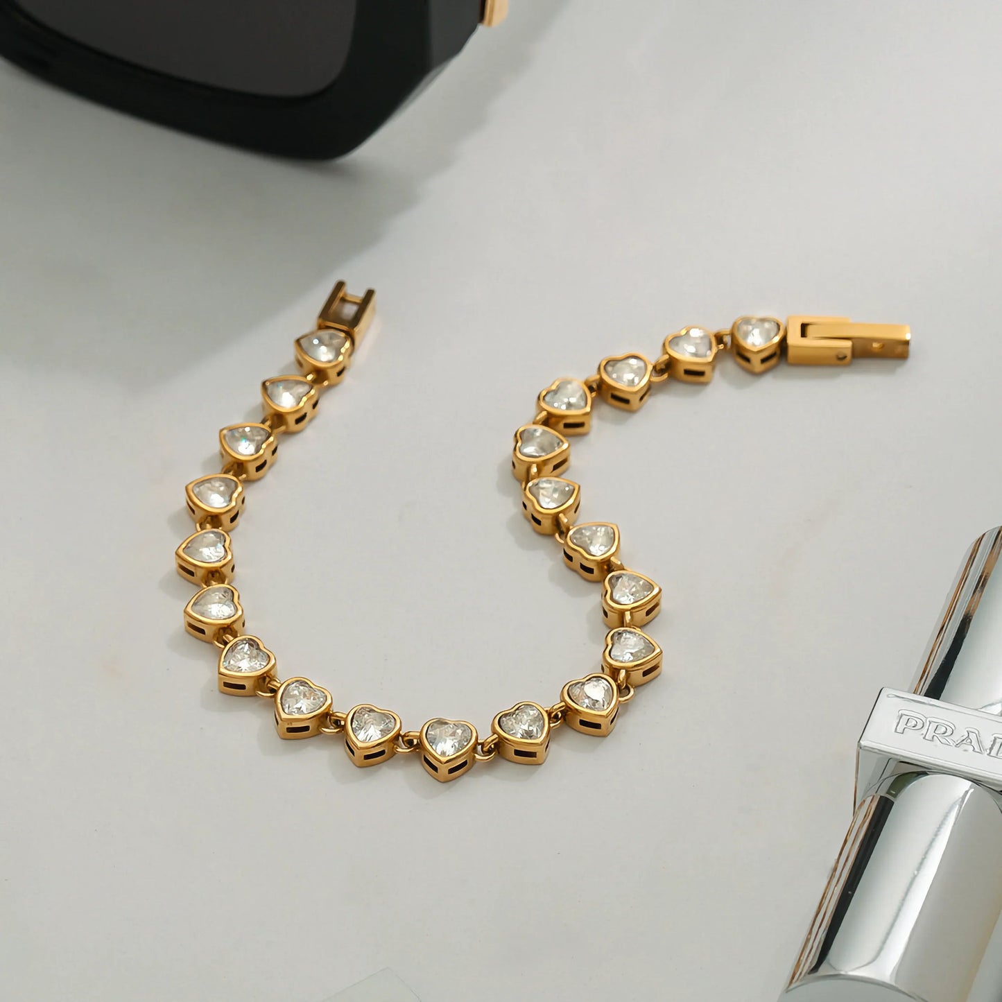 Holly Heart Tennis Bracelet