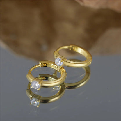 Helena Diamond Hoop Earrings