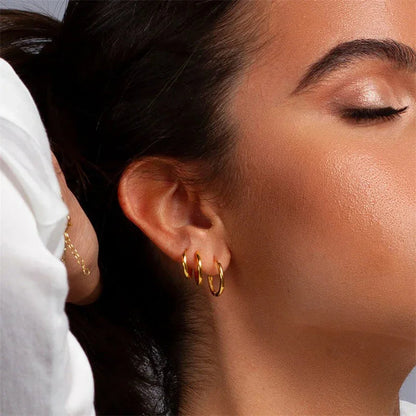 Victoria Classic Hoop Earrings
