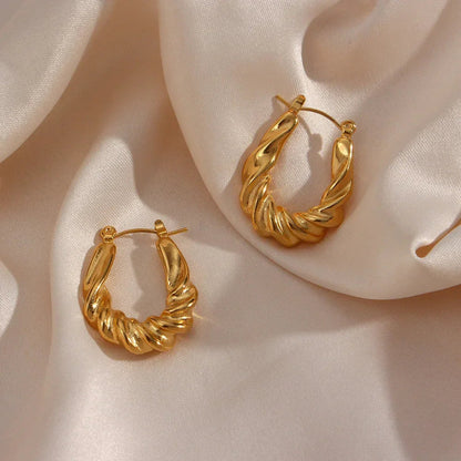 Sienna Twist Hoop Earrings