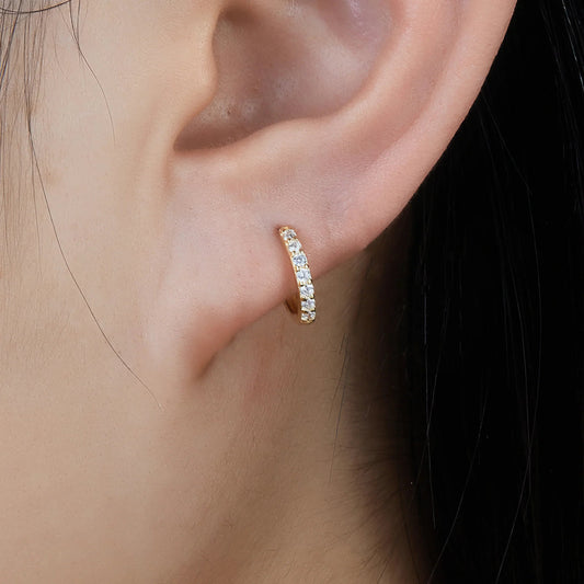 Molly Diamond Huggie Earrings
