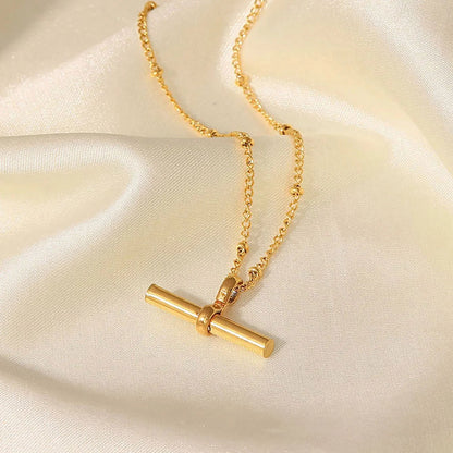 Elisabetta Bar Gold Anklet