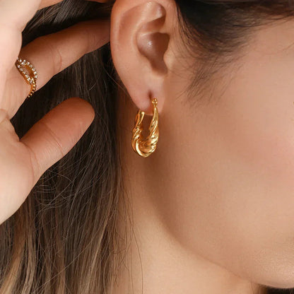 Sienna Twist Hoop Earrings
