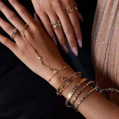 Lily Gold Hand Chain